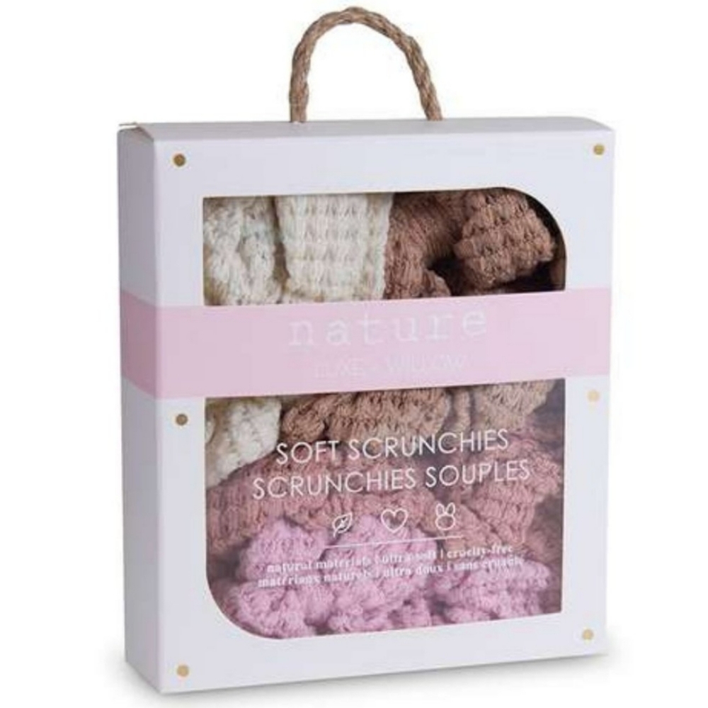 2/$50! LUXE & WILLOW Soft Knitted Scrunchies 4-Pack